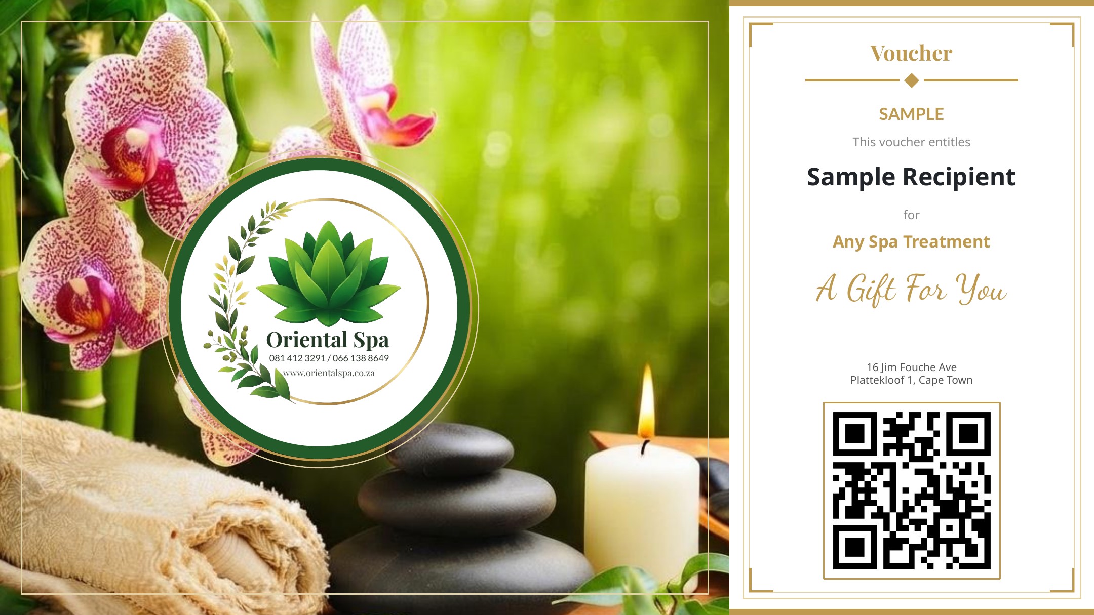 Oriental Spa Gift Voucher