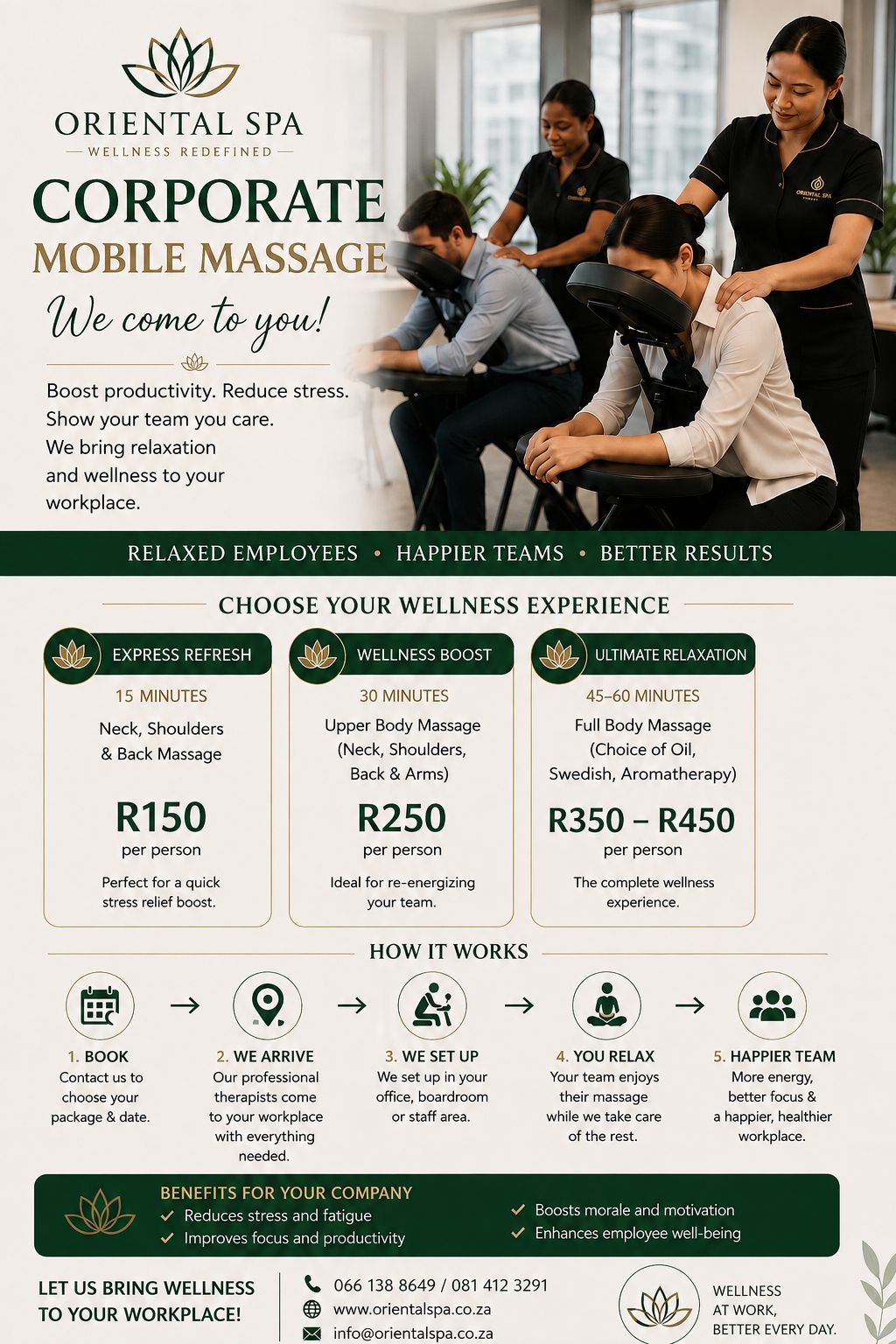 Corporate Mobile Massage — chair massage at your workplace